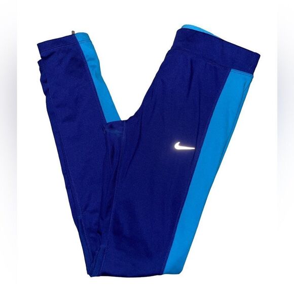 Nike Running Tuxedo Stripe a Ankle Zip Legging Size M - Picture 3 of 4